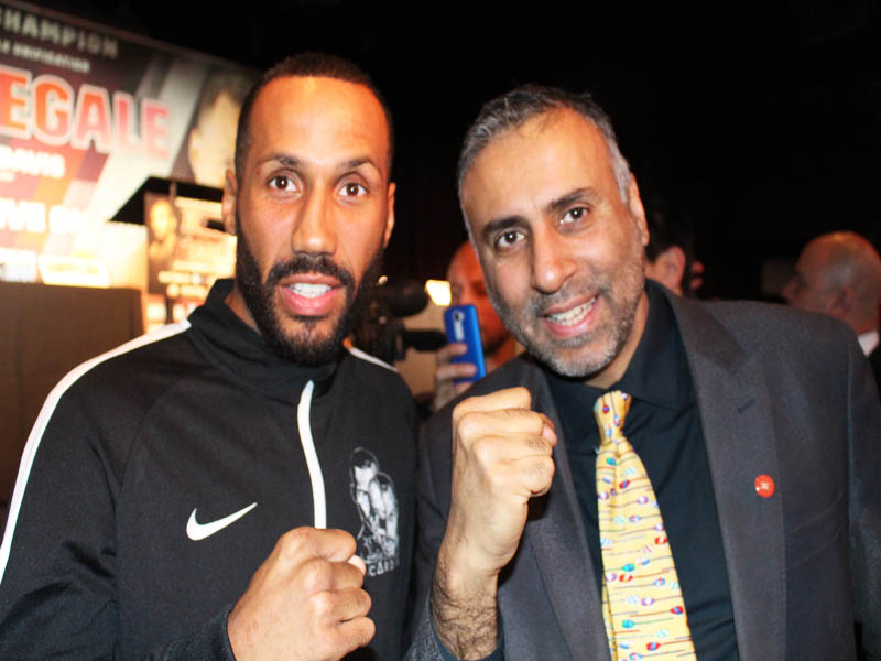 Dr.Abbey with James DeGale IBF 168 IBS World Boxing Champ