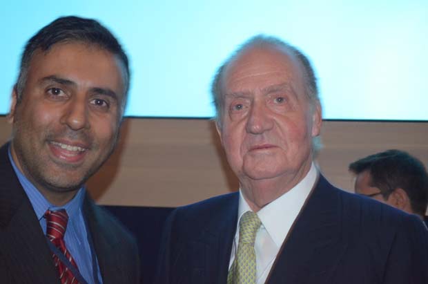 Dr.Abbey with Juan Carlos King of Spain