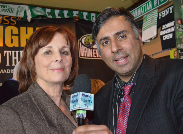 Dr.Abbey with Kathy Duva,Promoter for Main Events