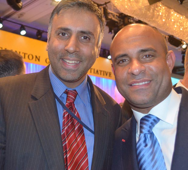 Dr.Abbey with Laurent Lamothe Prime Minister of Haiti