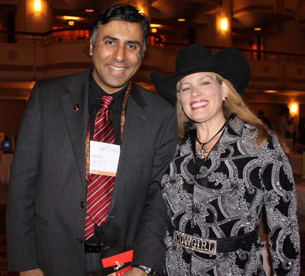 Dr.Abbey with Lindsay Jardine of Calgary Stampede