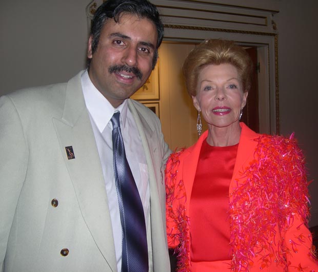 Dr.Abbey with Lois Pope Chairman DVLMF