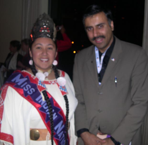 Dr.Abbey with  Miss Native Indian
