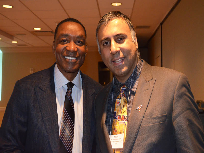 Dr.Abbey with NBA Player Isiah Thomas
