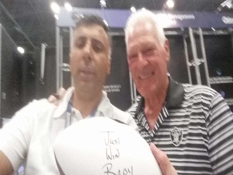 Dr.Abbey with Phil Villapiano Oakland Raiders Superbowl Champion