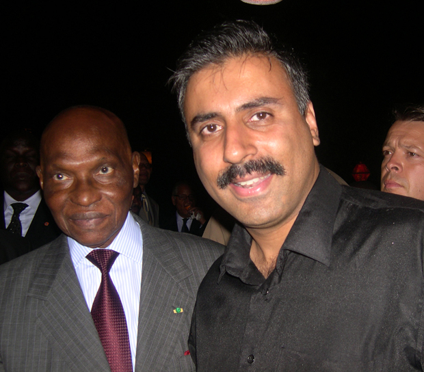 Dr.Abbey with President of Senegal Abdoulaye Wade