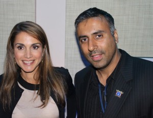 Dr .Abbey with Queen Rania of Jordan
