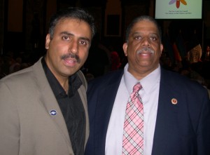 Dr.Abbey with Queens Deputy Boro President Leroy Comerie