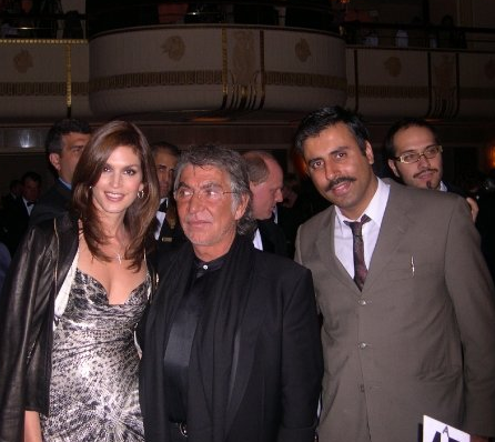 Dr.Abbey with Roberto Cavalli Designer and  Supermodel Cindy Crawford