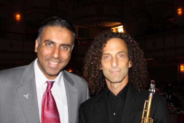 Dr.Abbey with Saxaphone great Kenny G 2009