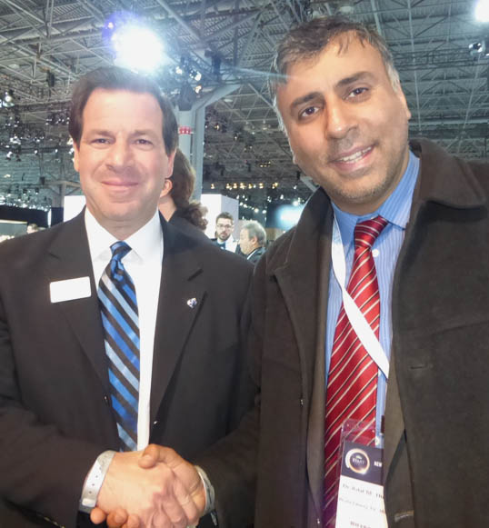 Dr.Abbey with Tony Nicolosi President CEO of Volvo