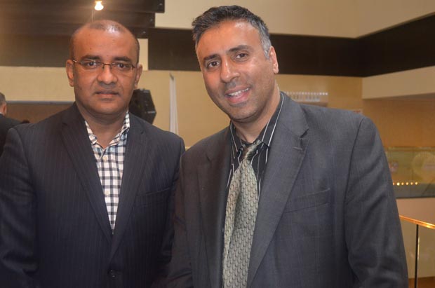 Dr.Abbey with former president of the Republic of Guyana Dr. Bharrat Jagdeo