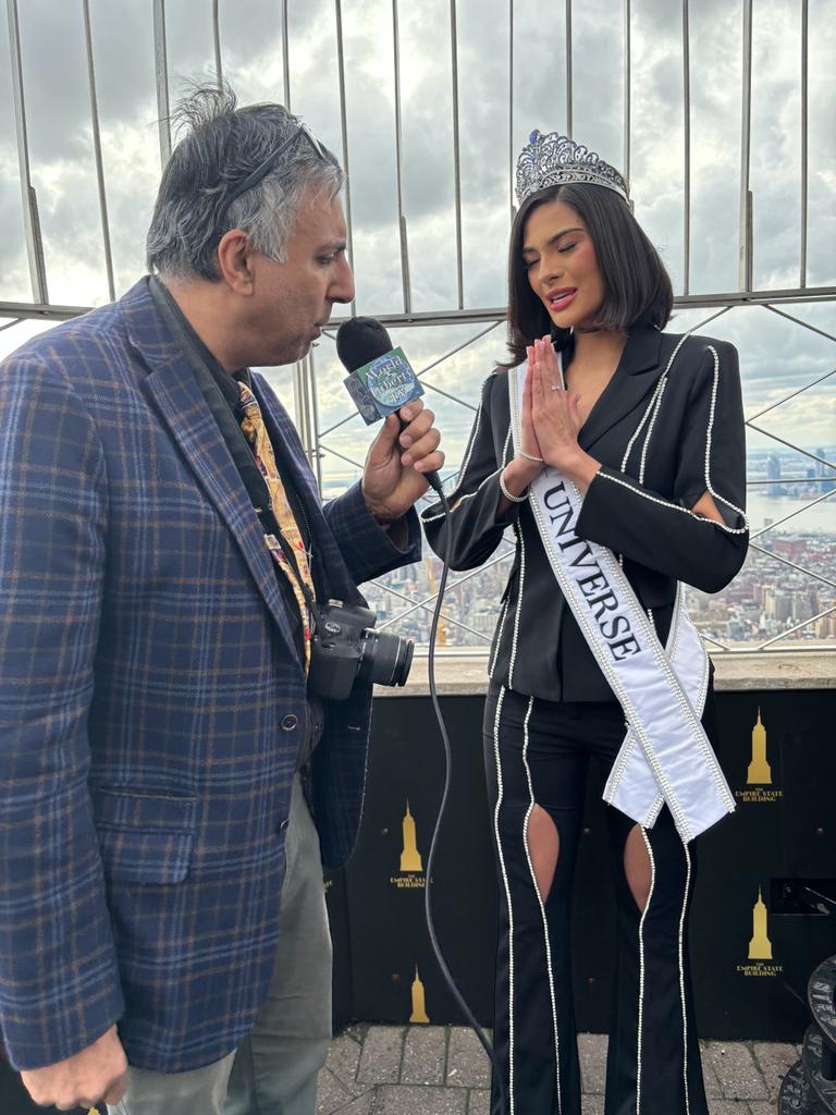 Sheynnis Palacios Miss Universe 2023 Thanking Dr Abbey for the interview