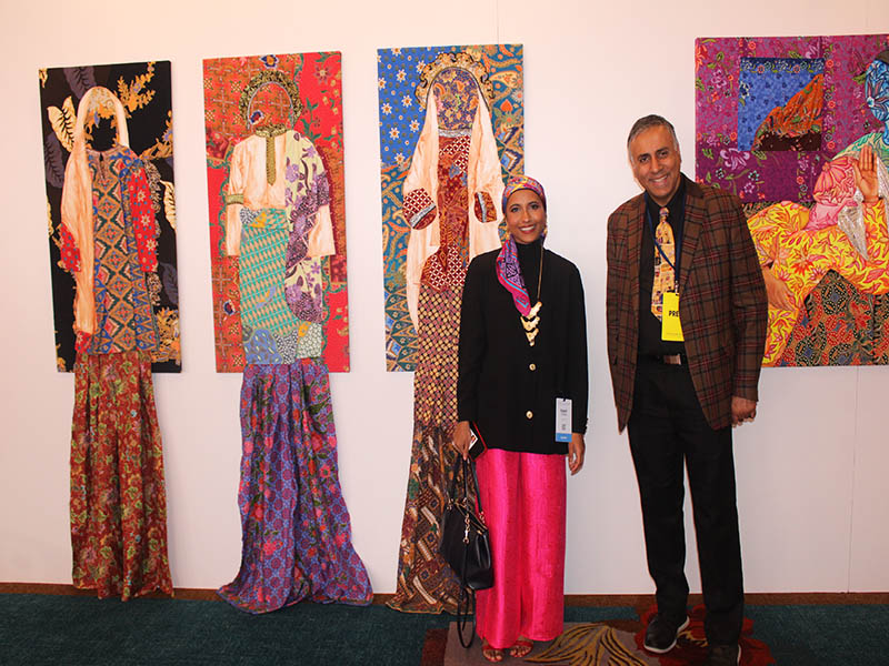 Dr Abbey with Azzah Sultan Visual Artist
