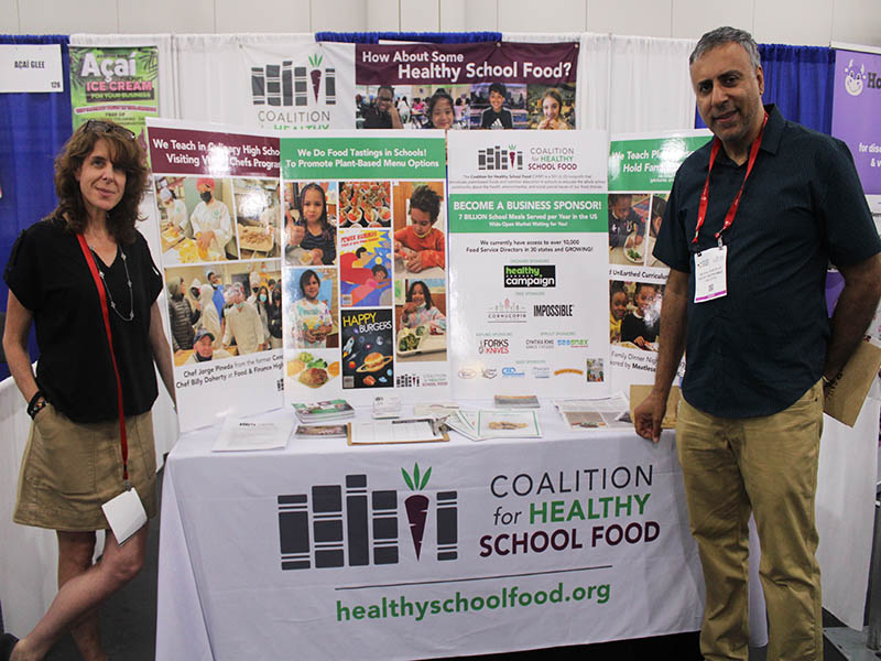 Dr Abbey with Kelley Wind of Coalition for Healthy School food