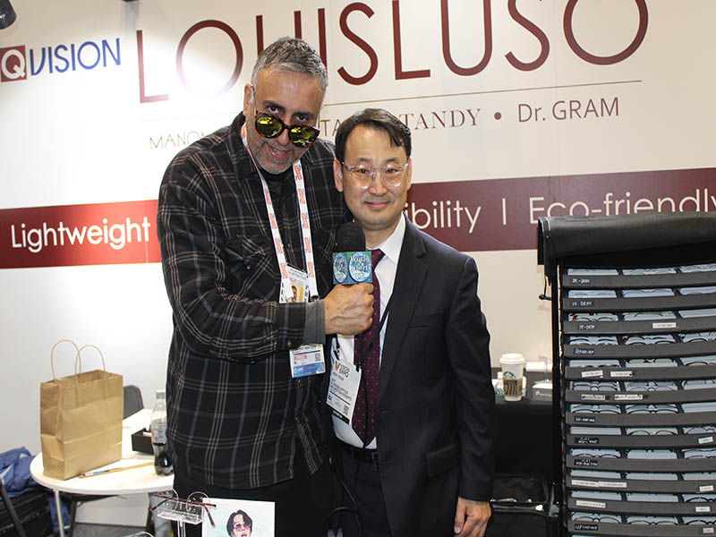 Dr Abbey with Ken Yoon CEO Q Vision Optics