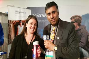 Dr.Abbey with Allison Hill of Lifestraw