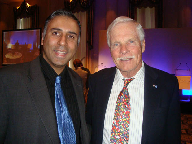 Dr.Abbey with Billionaire Ted Turner