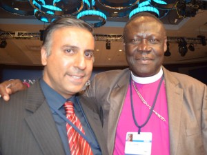 Dr.Abbey with Bishop Elias Taban, National Bishop