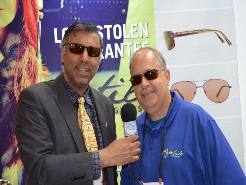 Dr.Abbey with Gary Adelman President Reptile Sunglasses