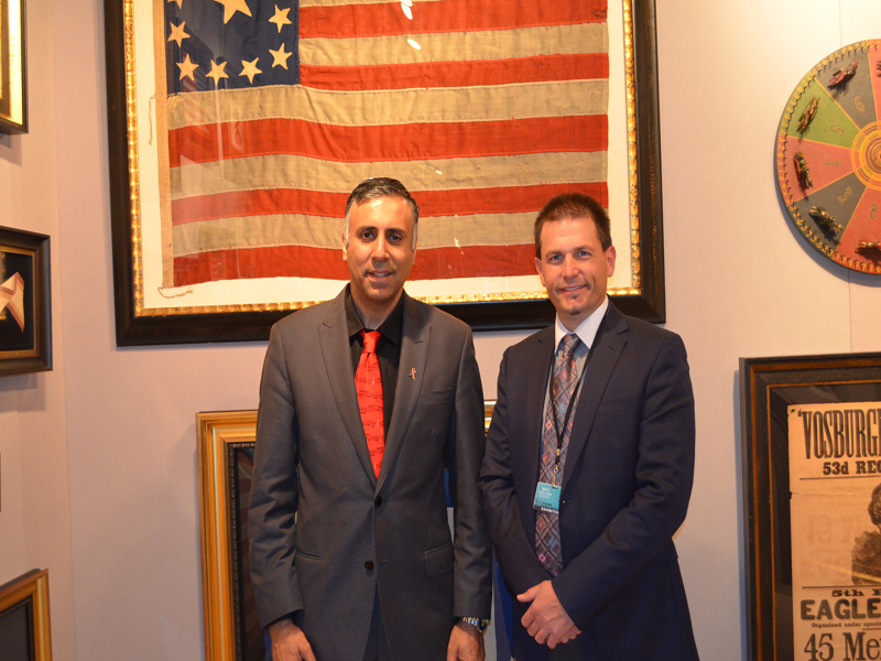 Dr.Abbey with Jeff Bridgman President American Antiques