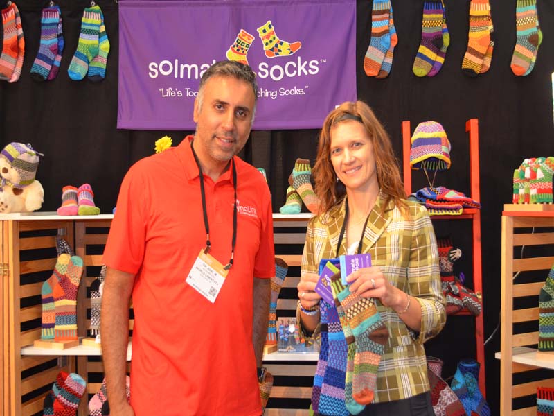 Dr.Abbey with Lori Lieske of Solomate Socks