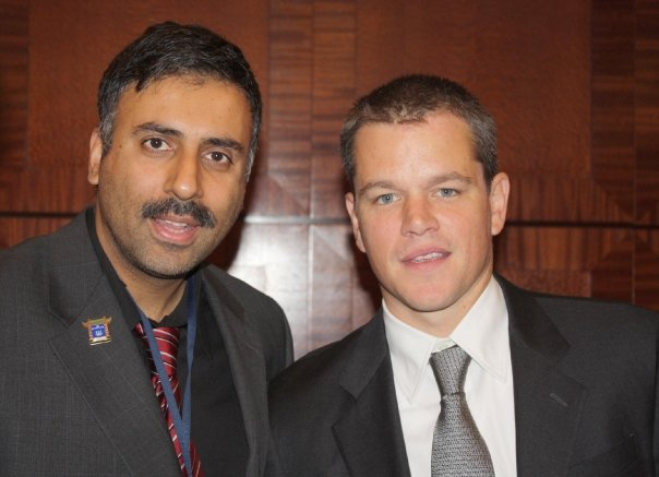 Dr.Abbey with Matt Damon Actor ,Founder The Water Project