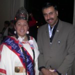 Dr.Abbey with Miss Native Indian