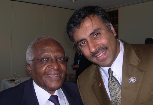 Dr.Abbey with Nobel Peace Prize Winner  Bishop Desmond Tutu