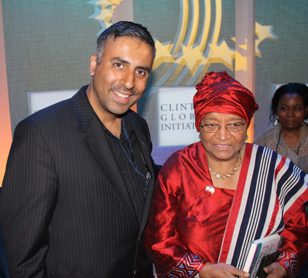 Dr.Abbey with Nobel Peace Prize Winner Liberia’s President Ellen Johnson-Sirleaf