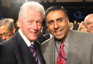 Dr.Abbey with President Clinton Founder of CGI
