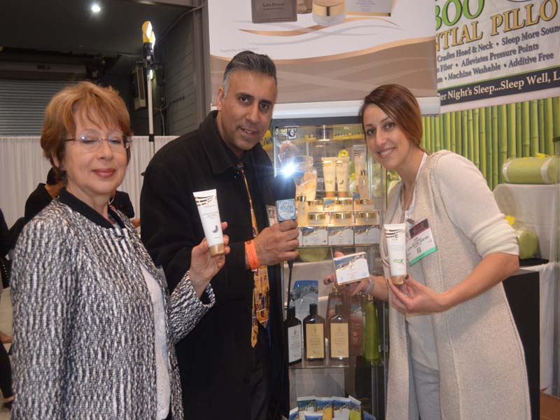Dr.Abbey with Reps from Extra Mineral Dead Sea Products