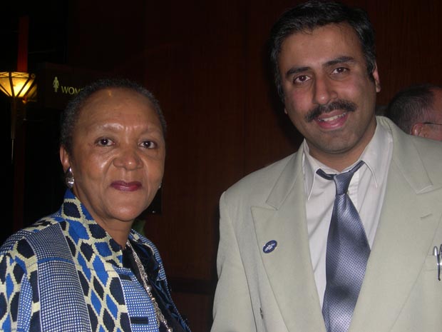 Dr.Abbey with South African Amb to Washington DC Barbara Maskerale