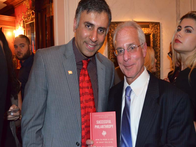 Dr.Abbey with Steven M.Bernstein President South Hampton Hospital Found