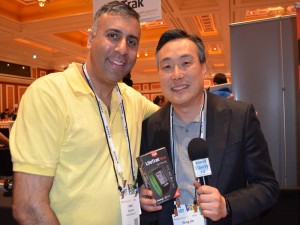 Dr.Abbey with Yong Jin of LifeTrak watch