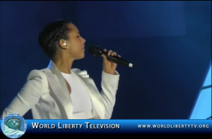 Alicia Keys Live Performance of her Song It’s a “New Day” @ the Monster Concert in Las Vegas 2013