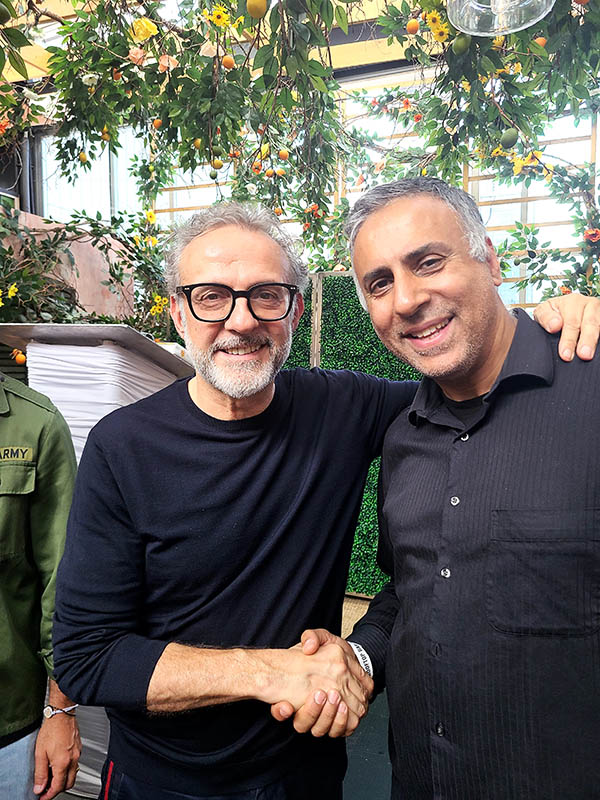 Dr Abbey with World Renowned Chef Massimo Bottura