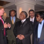 Dr.Abbey with Donald trump Jessie Jackson Al Sharpton & James Brown