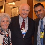 Dr.Abbey with John Glenn, First man from usa to land on the moon