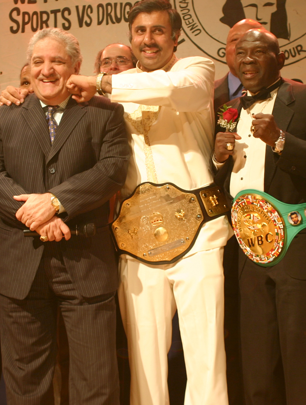 Dr.Abbey with  Kamal Dondona Bollywood Chairman & Boxing Great Emile Griffith