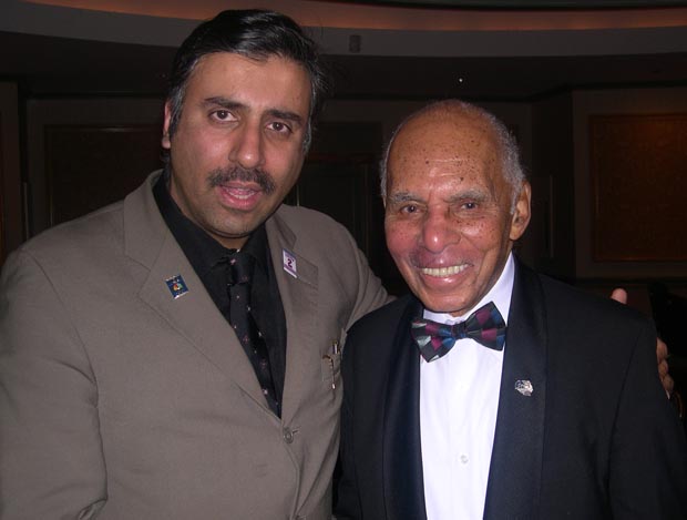 Dr.Abbey with  Roscoe Brown Former Tuskeegee Airman with