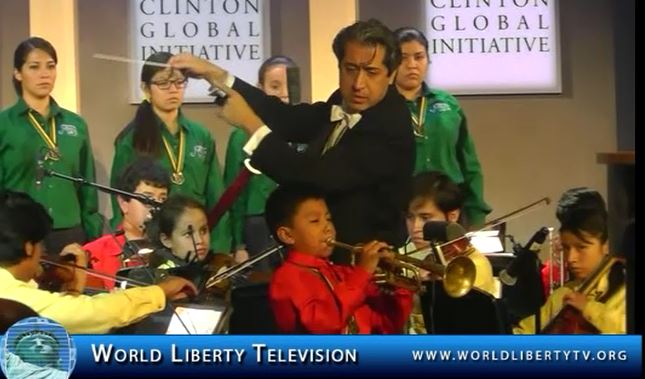 Live performance by Esperanza Azteca National Youth Orchestra at CGI 2013