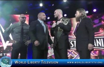 Randy Orton  vs. Batista at the WrestleMania 30 in New Orleans-2014