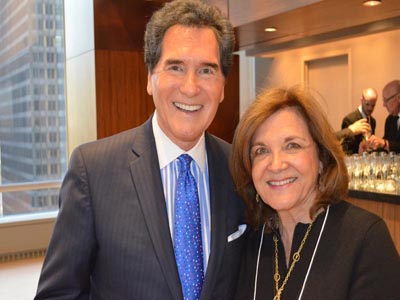 Ernie Anastos with his wife