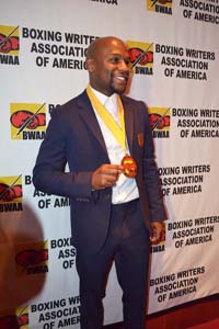 Floyd Posing with his BWAA Medal