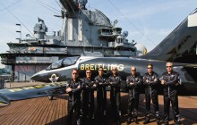 Breitling Jet Team  Celebrates  Fleet  Week NY at Intrepid Sea, Air and  Space Museum-2016