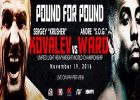Sergey Kovalev VS. Andre Ward “Pound For  Pound ” Showdown  Sat Nov 19th 2016