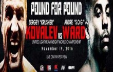 Sergey Kovalev VS. Andre Ward “Pound For  Pound ” Showdown  Sat Nov 19th 2016