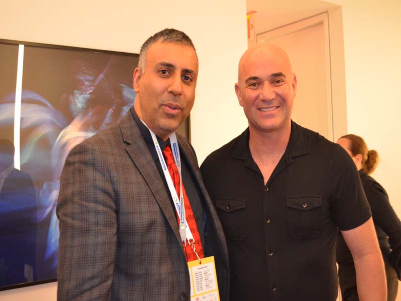 Dr Abbey with Andre Agassi Tennis Great & Philanthropist