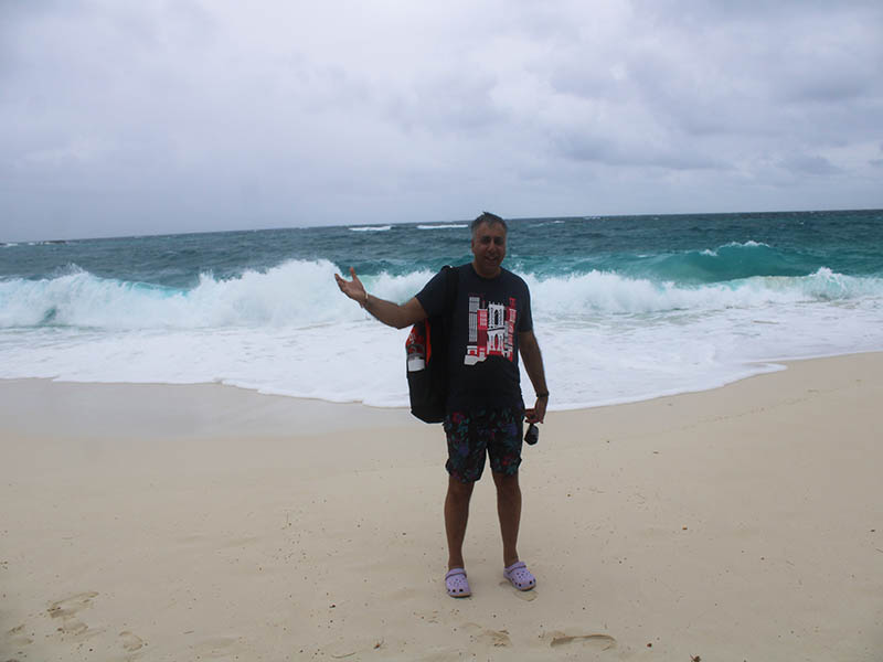 Dr Abbey at Cabbage Beach Nassau Bahamas